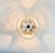 Transparent XL Space Age Mid-Century Glass Ceiling Light/Flush Mount Wave/Futura Model by Koch & Lowy for Peill & Putzler, Germany, 1970s For Sale - Image 8 of 12