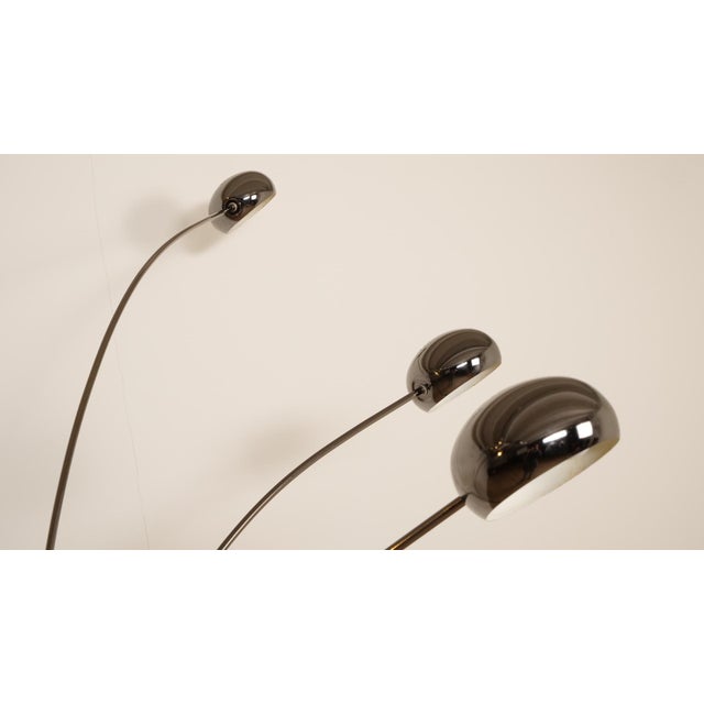 Vintage Swedish Floor Lamp in Chrome and with Marble Foot from Cottex For Sale - Image 6 of 16