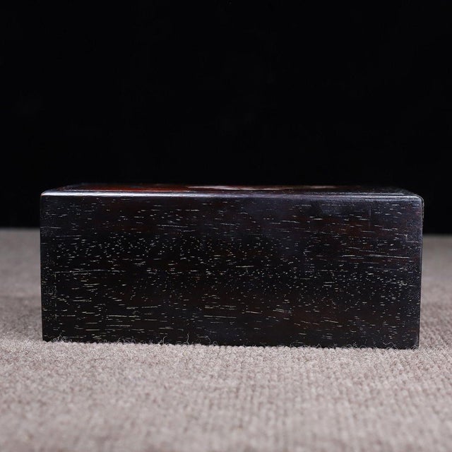 Huali Rosewood Sliding Box Inlaid With Mother-of-Pearl For Sale - Image 10 of 10