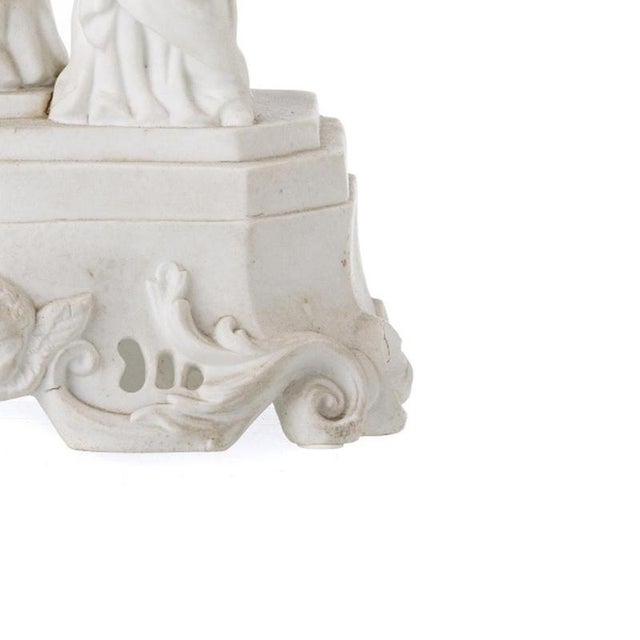 Sculptural Group in Biscuit Porcelain, 19th Century For Sale - Image 5 of 6