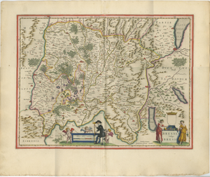 Antique Blaeu Map of Bresse & Dombes, 1642