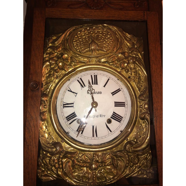 Antique French Morbier Comtoise Grandfather Clock Chairish