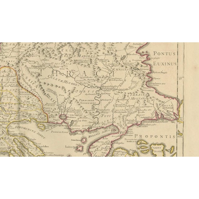 Early 19th Century Antique Map of Northern Greece and Balkans Macedonia with Thrace and Illyria, 1818 For Sale - Image 5 of 9