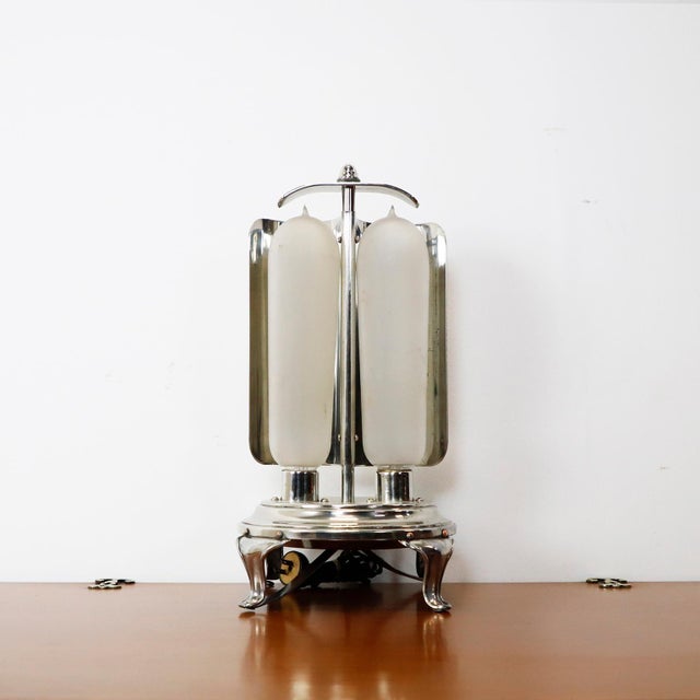 Silver 1920s Vintage GE A-23 General Electric Bulb Space Heater. Works For Sale - Image 8 of 18