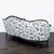 2000 - 2009 Charming Vintage 3-Seat Sofa With Floral Upholstery and Carved Wood Frame For Sale - Image 5 of 10