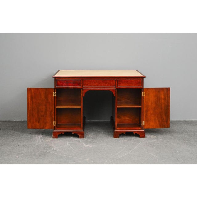 Vintage English Mahogany Desk, 20th Century For Sale - Image 8 of 18