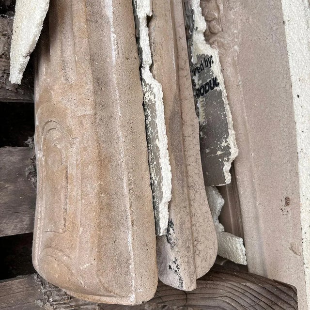 19th Century Antique French Parisian Louis XV-Style Limestone Fireplace Surround For Sale - Image 5 of 12