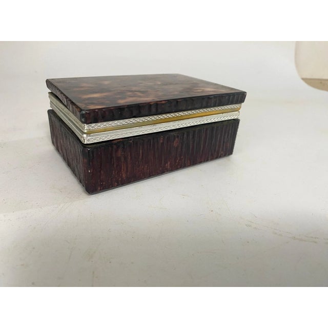 Onyx Jewelry Box in Brown Color, Italy, 1970s For Sale - Image 6 of 7