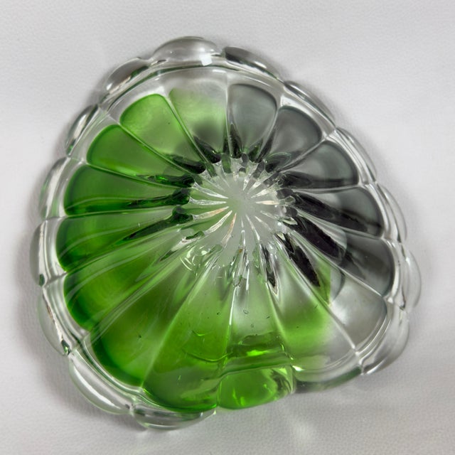 Glass Vintage Centerpiece in Green Murano Glass, 1970s For Sale - Image 7 of 11