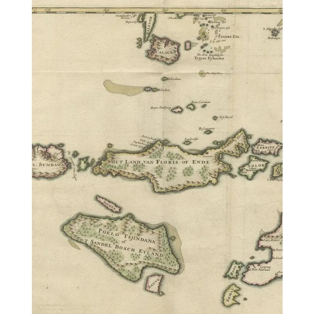 Antique Map of the Sumbawa For Sale - Image 4 of 6