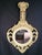 1960 Italian Art Nouveau Style Hand Carved Hand Painted Gilded Round Mirror For Sale - Image 4 of 18