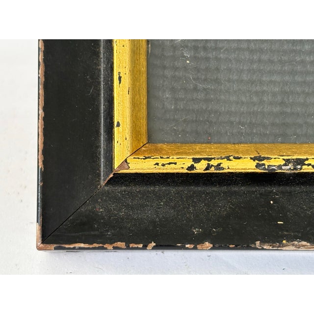 Shabby Chic Antique Framed Needlepoint Ballet Dancer Portrait, C. 1940s–1950s For Sale - Image 3 of 7