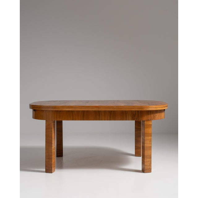 1920s Austrian Amber Top Quality Art Deco Extending Dining Table For Sale - Image 4 of 15