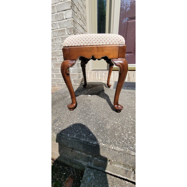 Vintage Ethan Allen Traditional Classics Bench For Sale - Image 11 of 16