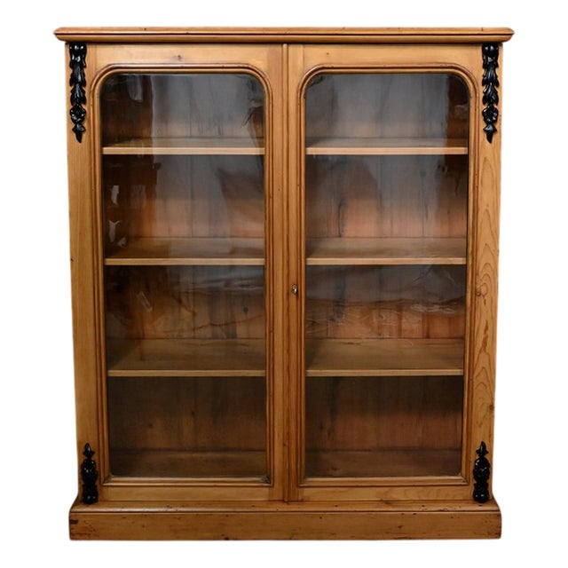 Pine Display Cabinet, 1920s For Sale