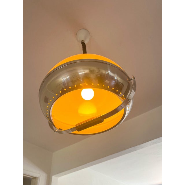 Space Age Pendant Lamp by Harvey Guzzinni Dijkstra, 1970s For Sale - Image 10 of 12