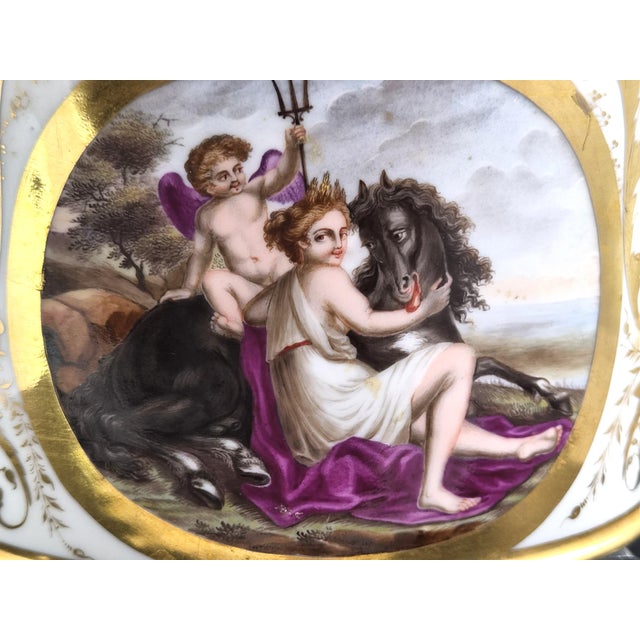 Antique Paris Porcelain Teapot with Mythological Scenes by Rue Vivienne for Bringeon, 1810 For Sale - Image 11 of 18