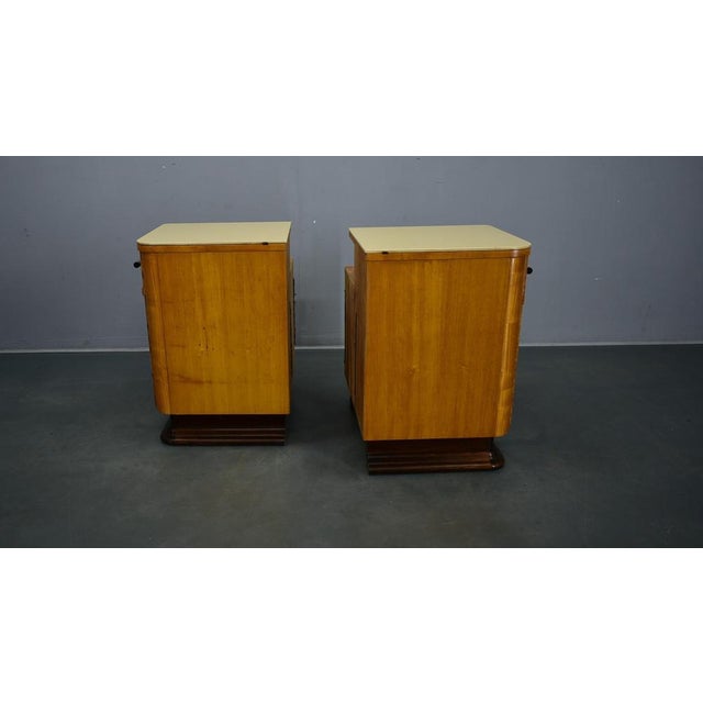 Bedside Tables by Jindrich Halabala, Czechoslovakia, 1940s, Set of 2 For Sale - Image 12 of 18