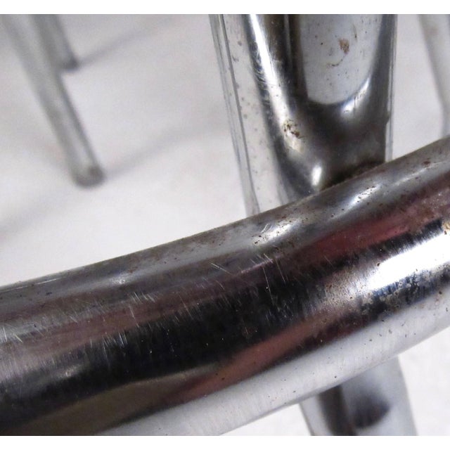 Metal Mid 20th Century Modern Swivel Bar Stools - 3 Pieces For Sale - Image 7 of 10