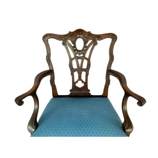 Set of Ten George III Style Chippendale Dining Chairs For Sale - Image 9 of 18