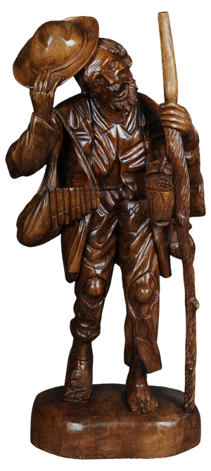20th Century Ranger Sculpture in Limewood, Southern Germany