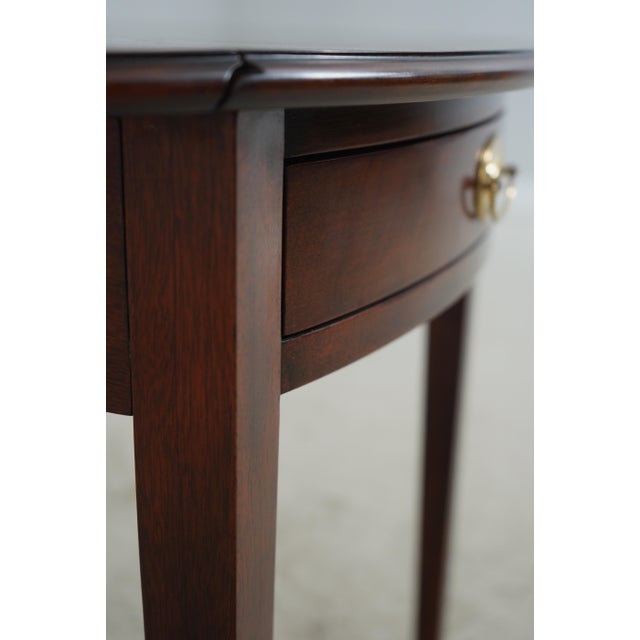 Henkel Harris Federal Style Mahogany Pembroke Drop Side Table For Sale - Image 13 of 18