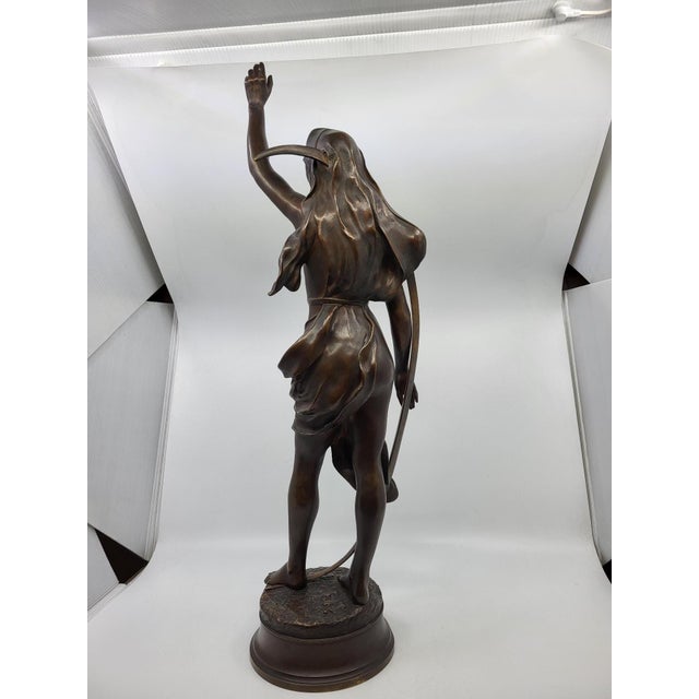 Levasseur Henri Louis, The Shepherd's Star, 1880s, Bronze For Sale - Image 16 of 18