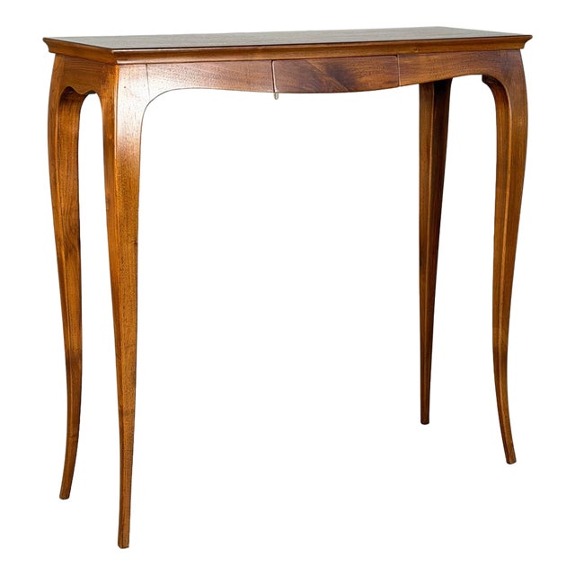 Vintage Walnut Console Table with Hidden Drawer by Pier Luigi Colli, Italy, 1950s For Sale