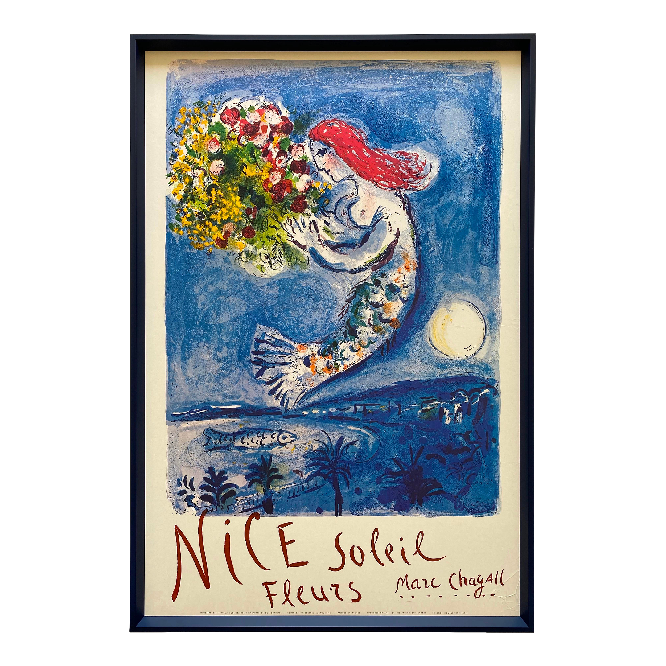 Marc Chagall、LA BELLE DE NUIT、海外版超希少レゾネ marc-chagall-vintage-1962-nice
