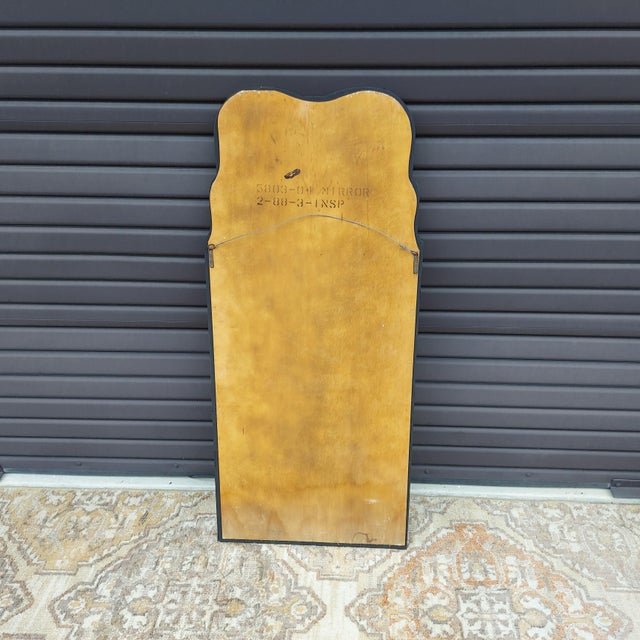 1970s Chinoiserie Vertical Black, Gold and Red Mirror For Sale In Orlando - Image 6 of 12