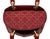 Christian Dior Christian Dior Medium Lady Dior Cannage Studded Burgundy Leather Bag With Strap For Sale - Image 4 of 12