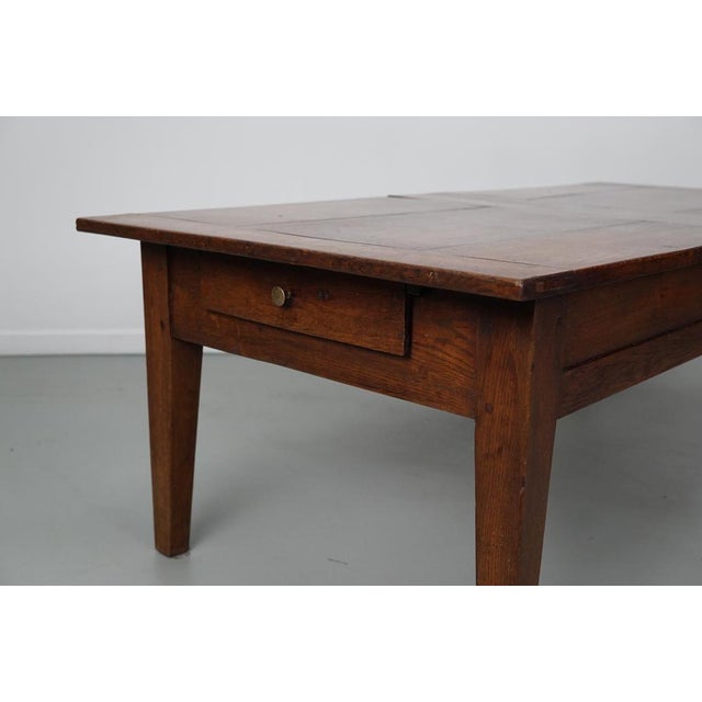 French Rustic Oak Coffee Table For Sale - Image 13 of 17