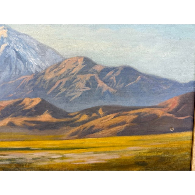 Midcentury Mountain Landscape by Nota Koslosky (1906-1972) For Sale - Image 4 of 9