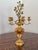 Italian Rococo Gold Gilt 5 Arm Candelabra For Sale - Image 4 of 12
