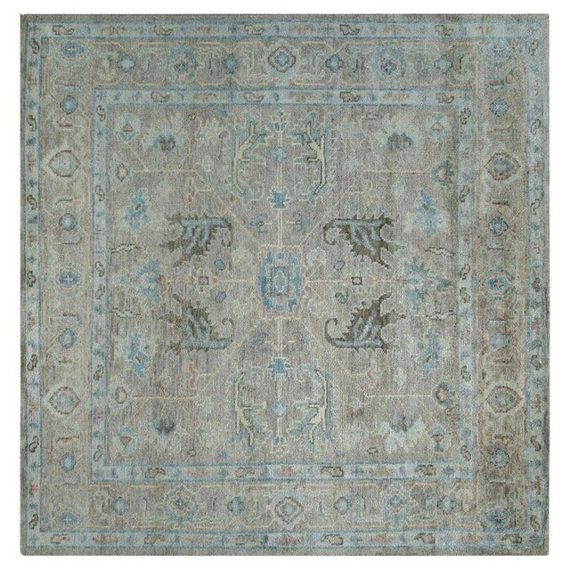 9x12 Ivory Hand-Knotted Wool Faded Serenity Classic Traditional Carpet Rug For Sale - Image 15 of 15