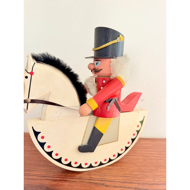 German Nutcracker with Rocking Horse, 1970s For Sale - Image 10 of 11