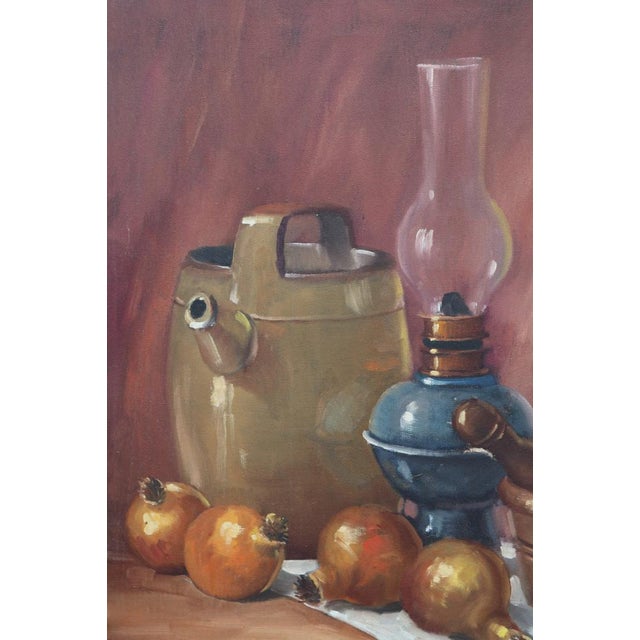 Dead Nature, 1970s, Oil on Canvas and Wood, Framed For Sale - Image 5 of 14