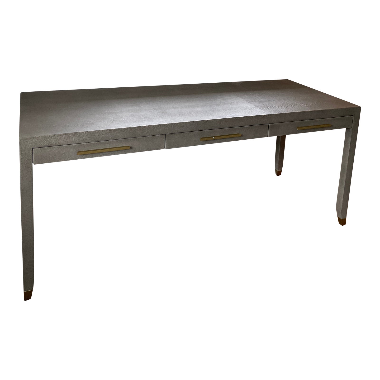 Restoration Hardware Graydon Faux Shagreen Desk Chairish