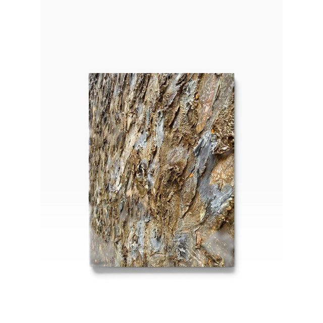 Textile Oversized Mid-Century Modern Abstract Expressionist Impasto Painting by Jacqueline Raphaeli – 48x36 For Sale - Image 7 of 9