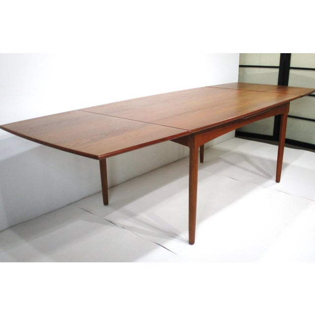 Vamdrup Stolefabrik Teak Expandable Dining Table in the Style of Niels Moller Denmark For Sale - Image 4 of 14