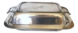 English Silver Plate Covered Server