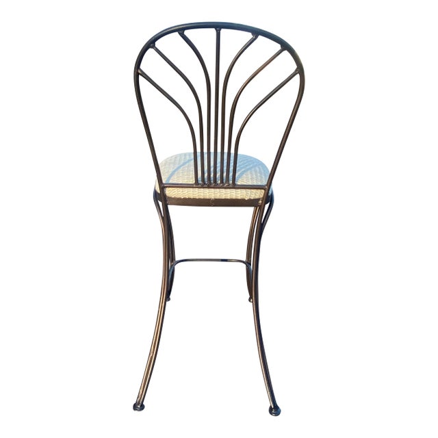 Set of 4 Heavy Iron Barstools by Chromcraft For Sale In Greenville, SC - Image 6 of 7