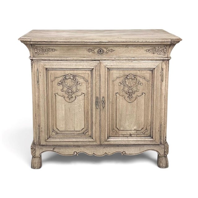 19th Century Louis XIV Buffet in Stripped Oak For Sale - Image 14 of 14
