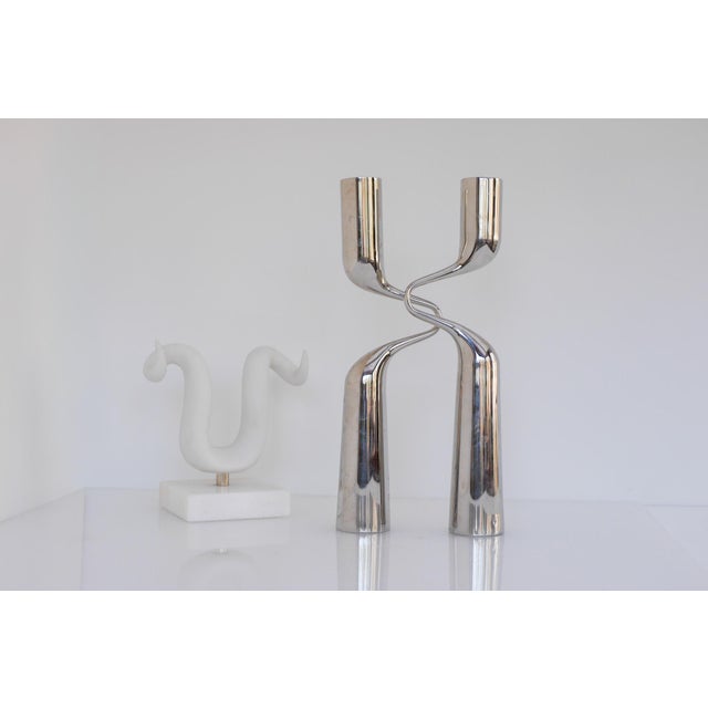 Vintage Sculptural Candleholders by Mikaela Dörfel, 2000s, Set of 2 For Sale - Image 3 of 17