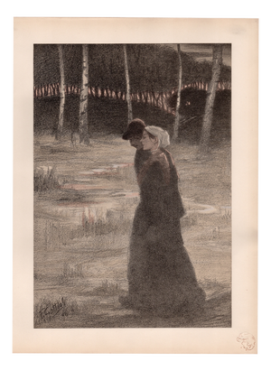 Fernand Louis Gottlob, La Promise, Lithograph on Paper
