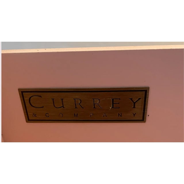 Contemporary Aimee Pink Glass Dresser Commode For Sale - Image 3 of 6