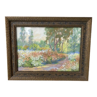 Edward Emerson Simmons Framed Gauche on Board Landscape For Sale