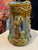 Amber Antique Minton-Style Majolica Pottery Pitcher For Sale - Image 8 of 12