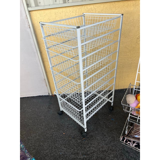 Mid-Century Modern 1970s Mid Century Display Trolly Cart With Drawers For Sale - Image 3 of 8