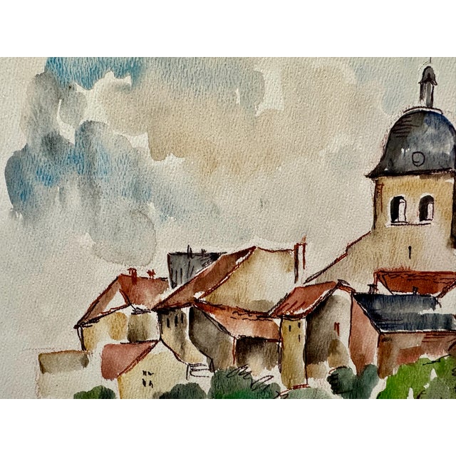 Original watercolor on paper by Henry Emil Salloch, also known as Heinz Emil Salloch, the German-born American artist and...